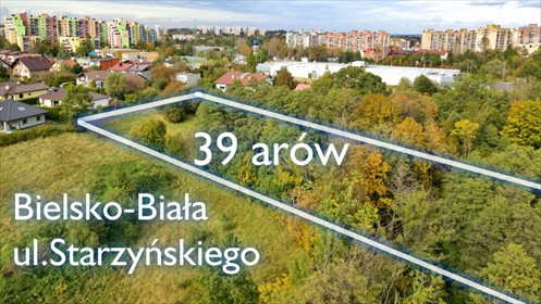 działka na sprzedaż 3900m2 działka Bielsko-Biała, Stefana Starzyńskiego