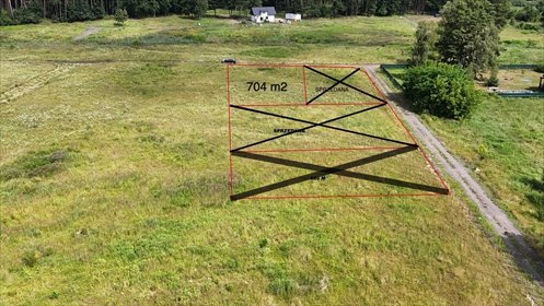 Na sprzedaż działka budowlana 704 m² z projektem domu w Dobrej działka Dobra