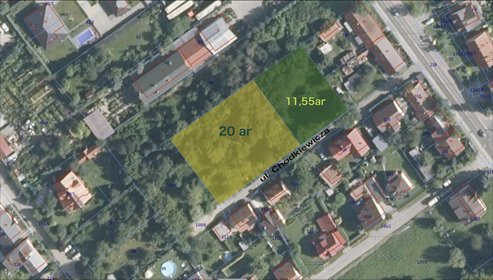 działka na sprzedaż 1150m2 działka Nowy Sącz, Chodkiewicza