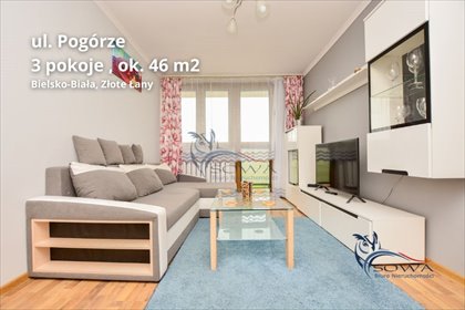 Wynajem 3-pokojowe mieszkanie od zaraz, gotowe do wejścia mieszkanie Bielsko-Biała, Złote Łany