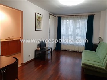 Studio 34 m2 z balkonem - umeblowane przy Metro Wilanowska mieszkanie Warszawa, Mokotów, Górny Mokotów
