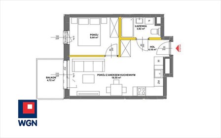 mieszkanie na sprzedaż 37m2 mieszkanie Julianów, Julianów, Urbanistów