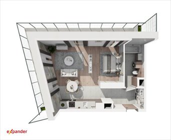 mieszkanie na sprzedaż 44m2 mieszkanie Katowice, Sokolska