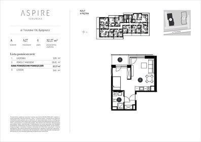 mieszkanie na sprzedaż 33m2 mieszkanie Bydgoszcz, Toruńska