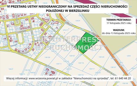 działka na sprzedaż 15478m2 działka Bierzglinek