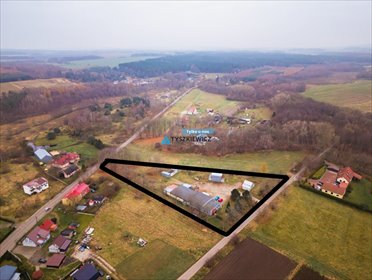 Inwestycyjny teren 7061 m2 z halami i magazynami lokal użytkowy Łebień