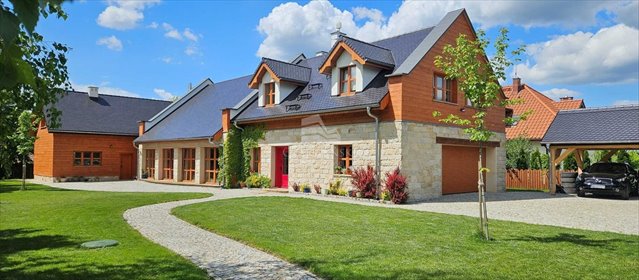 Ekskluzywny dom z garażem i budynkiem gościnnym w Lubnowie dom Lubnów, Wrzosowa