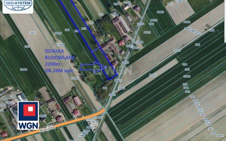 działka na sprzedaż 2200m2 działka Ładzin, 211