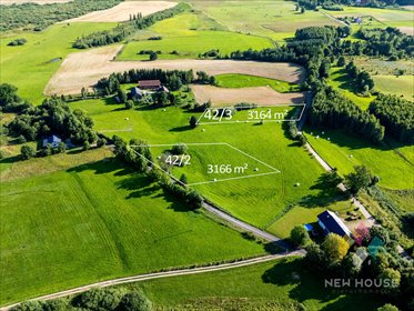 Do sprzedania dwie działki budowlane 3168 m² w Dercu działka Derc