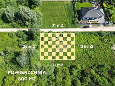 Działka 800 m² pod dom lub inwestycję w Serocku działka Serock, Daliowa