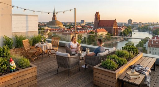 Na sprzedaż przestronne mieszkanie 54 m² z prywatnym tarasem mieszkanie Wrocław, Stare Miasto, Stawowa