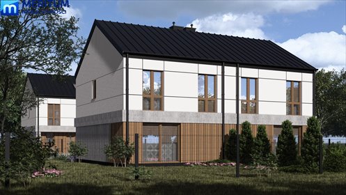 Nowoczesny dom bliźniak 110 m² z ogrzewaniem podłogowym dom Grodzisk Mazowiecki