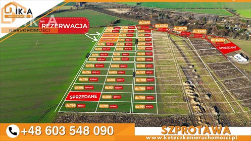 Działki pod zabudowę jednorodzinną z infrastrukturą, 800 m2 działka żagański, Podgórna