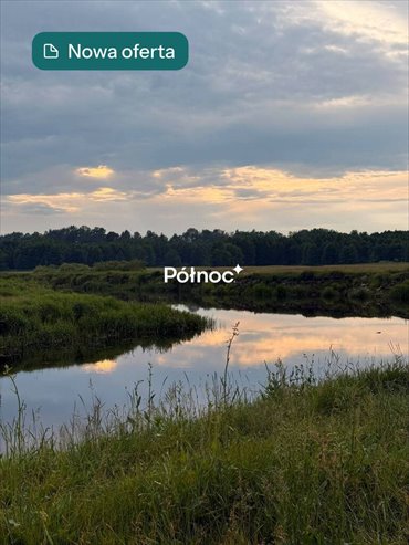 Działka rolna z linią brzegową Narwi - 8 000 m² działka Krzewo