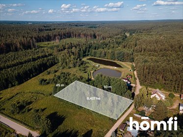 Działka 4273 m² z lasem i dostępem do rzeki, 20 min od Białegostoku działka Mostek