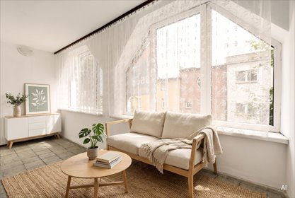 Klimatyczne, słoneczny salon, wielka loggia mieszkanie Zabrze, św. Urbana