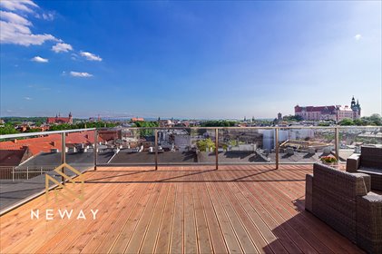 Luksusowy penthouse z tarasem i widokiem na Wawel mieszkanie Kraków, Stare Miasto, Wojciecha Bogusławskiego