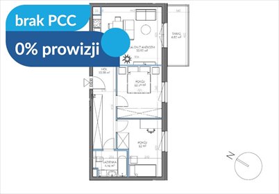 Na sprzedaż przestronne 3-pokojowe mieszkanie 62 m² w Bydgoszczy mieszkanie Bydgoszcz, Kapuściska, Sandomierska