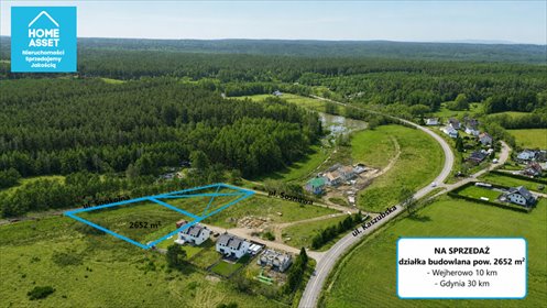 Sprzedam działkę 2652 m² w Domatówku z pozwoleniem na budowę działka Domatówko, Sosnowa