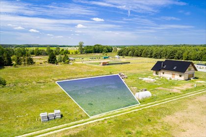 Działka 1235 m² pod dom z MPZP, spokojna okolica działka Konradowo