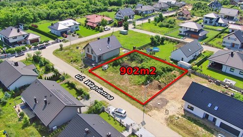 Działka budowlana 902 m² z mediami, gotowa pod budowę działka Góra Siewierska, Wapienna
