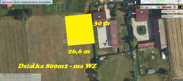 Na sprzedaż działka budowlana 800 m² w Klembowie działka Klembów