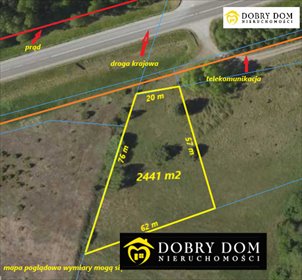 działka na sprzedaż 2441m2 działka Bobrowniki