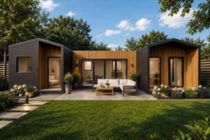 Nowoczesny dom modułowy 57 m² - szybka realizacja dom Złotniki, Jana Kochanowskiego