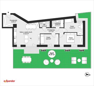 mieszkanie na sprzedaż 78m2 mieszkanie Katowice, Słoneczna