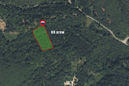 Polecam leśną działkę 7200 m² w Ciscu w Beskidach działka Cisiec, Turystyczna
