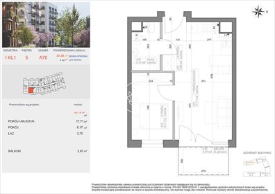 Dwupokojowe 33,49 m² w Bocianowie – idealne dla Ciebie! mieszkanie Bydgoszcz, Bocianowo, Pomorska