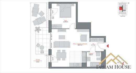 mieszkanie na sprzedaż 50m2 mieszkanie Gdańsk, Oliwa, Jana Bażyńskiego