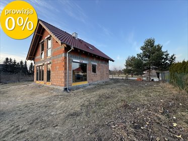 Nowoczesny dom wolnostojący 133 m2 z działką 750 m2, stan surowy dom Siekierki Wielkie, Wiśniowa