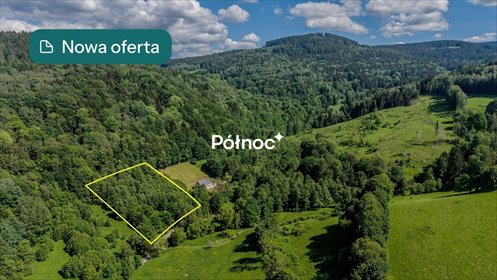 Działka 50 arów z widokiem na góry i las działka Konradów