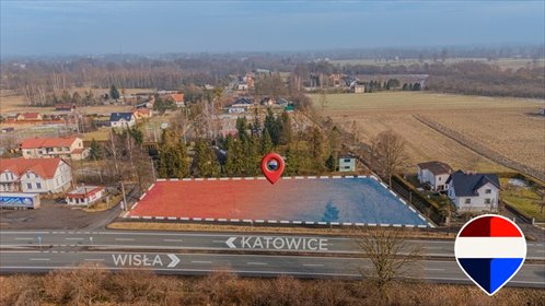 Działka inwestycyjna 3073 m² przy DK 81 w Strumieniu działka Strumień, Rynek