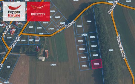 działka na sprzedaż 1015m2 działka Rębiska, Srebrna