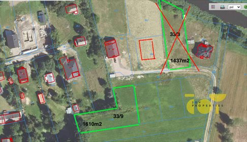 działka na sprzedaż 1610m2 działka Dzikie