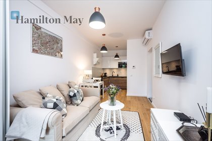 Umeblowane studio z balkonem, blisko Rynku, 30 m2 mieszkanie Kraków, Stare Miasto, plac Kossaka