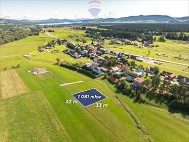 działka na sprzedaż 1081m2 działka Harklowa, Podhalańska