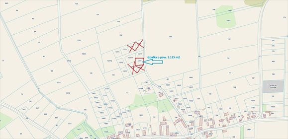 Działka z warunkami zabudowy 1115 m² w Gosławiu - polecam działka Gosław