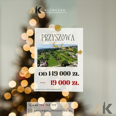 działka na sprzedaż 2300m2 działka Przyszowa