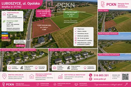 Do sprzedania działka 76 arów w Luboszycach z możliwością podziału działka Luboszyce, Opolska