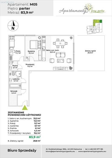 mieszkanie na sprzedaż 84m2 mieszkanie Chorzów, Kaszubska