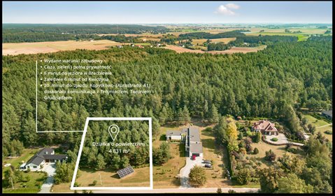 działka na sprzedaż 4831m2 działka Tychnowy