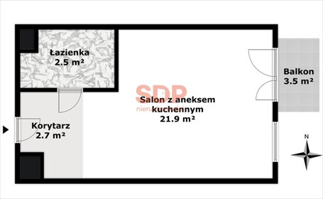 Jasna kawalerka z balkonem w Krzykach polecam mieszkanie Wrocław, Krzyki, Traugutta Romualda