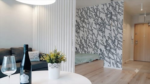 Nowoczesne studio z tarasem i panoramicznym widokiem mieszkanie Gdańsk, Przymorze Wielkie, Obrońców Wybrzeża