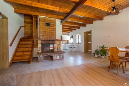 Urokliwy dom z tarasem, kominkiem i fotowoltaiką dom Olsztynek