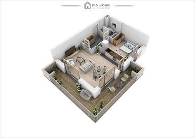 Polecam 2-pokojowe mieszkanie 51,31 m² z dużym balkonem w Lublinie mieszkanie Lublin, Ponikwoda