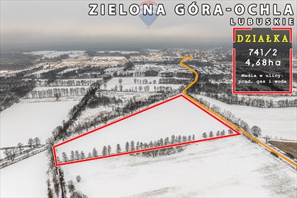 działka na sprzedaż Zielona Góra Ochla-Żagańska 46800 m2