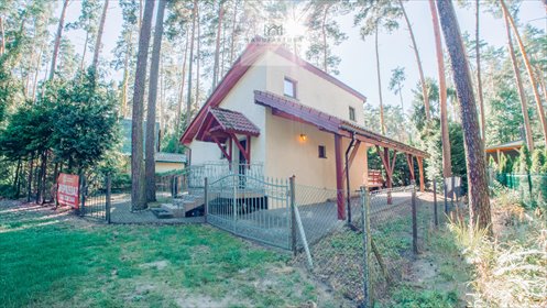 Dom letniskowy z tarasem - las i jezioro w Turawie dom Turawa, Leśna